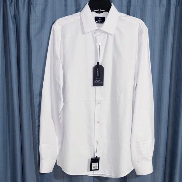 The Original Ben Sherman Wrinkle Resistant Men’s White Button-down Size Medium - Picture 1 of 5